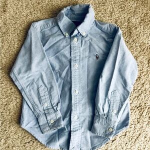 Ralph Lauren Soft Blue Cotton Shirt Toddler